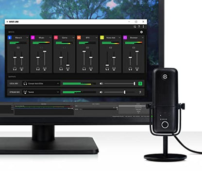 Elgato Wave:3 USB Condenser Microphone for Streaming - color: Black