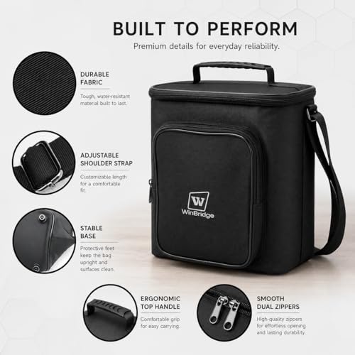 Carrying Case for S99 Voice Amplifier,Portable Speaker Microphone Combo Bag | Designed for S99 microphone speaker Set, this protective case offers padded protection, accessory storage and easy carrying.