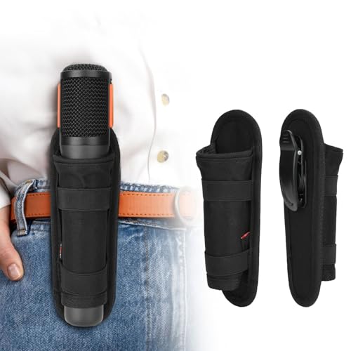 Professional Mic Protective Sleeve with Thickened Panels, Fastener Closure & Compact Build for Public Speaking Equipment Lightweight Earpiece Carrying Bag