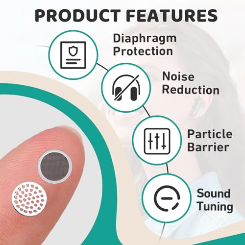 60 Pcs Earbuds Dust Filter Replacement Kit, Microphone Mesh Replacement | Ultra Fine Dustproof Mesh, Block Debris And Sweat, Prevent Sound Hole Clogging, Easy Disassembly Installation