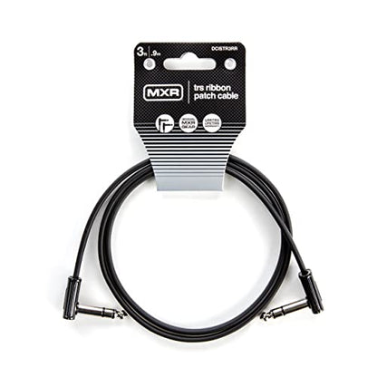 Jim Dunlop, 1/4-Inch Right Angle MXR Ribbon TRS Patch Cable 3 ft|0.9 m (DCISTR3RR) - size: 36 inches