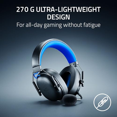 Razer BlackShark V3 X HyperSpeed Wireless PS5 Gaming Headset, Black | 50mm Drivers, Cardioid Mic, 2.4 GHz, Bluetooth, Works with PC, Mac, Nintendo Switch, Smartphone, 70 Hr Battery - color: Black, style: PS5