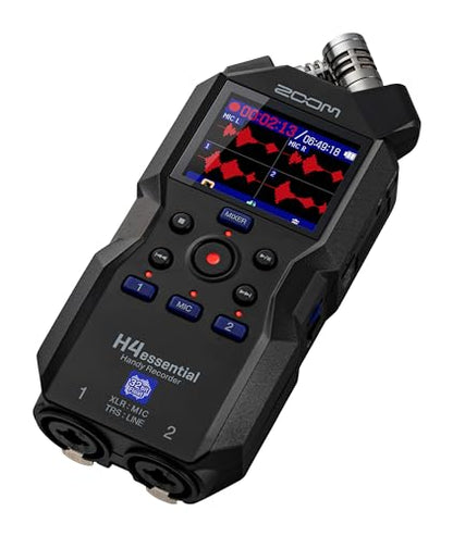 Zoom H4essential New H4n 4-Track Recorder with Ritz Gear Professional Video, Cinema and Broadcasting Shotgun Microphone for Indoor & Outdoor Film, Interview & Studio Complete Recording Kit (Black)