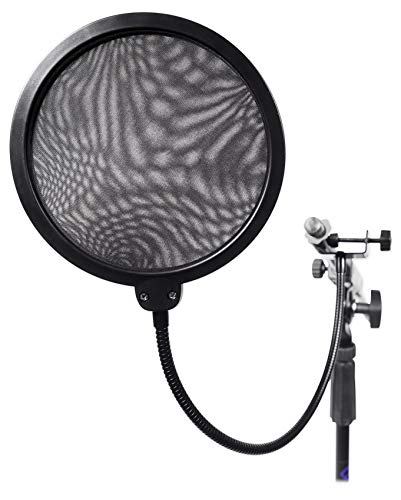Rockville Z-Stream USB Podcast/Streaming Condenser Mic with RockPop Filter | 14mm Omnidirectional Mic, 20Hz-20kHz, USB Plug-and-Play, Desktop Stand, Windscreen, RockPop Double-Screen Pop Filter, 2-Items