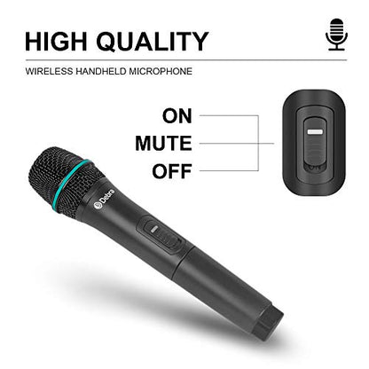 Debra Audio Pro UHF 4 Channel Wireless Microphone System - color: with 4 Handheld (B)