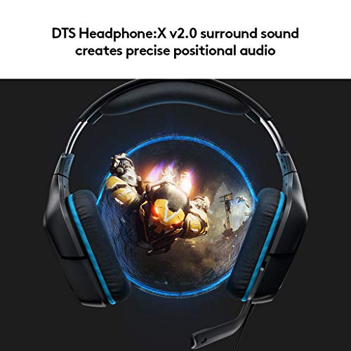 Logitech G432 Wired Gaming Headset - Black