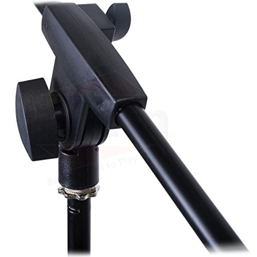 GRIFFIN 5 Pack Mic Boom Stands with Telescoping Arms & Microphone Clips (StageLOCK Series) – Adjustable Tripod Mounts for Studio, DJ, Karaoke Use