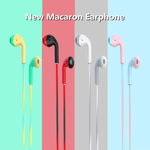 Wired 3.5mm Bass Earbuds, Stereo Earphones with Mic for Music Gaming | Wired Earbuds - 3.5mm Bass Stereo Earphones with Microphone for Music Sport & Gaming, Deep Bass In-Ear