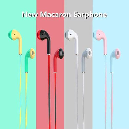 Wired 3.5mm Bass Earbuds, Stereo Earphones with Mic for Music Gaming | Wired Earbuds - 3.5mm Bass Stereo Earphones with Microphone for Music Sport & Gaming, Deep Bass In-Ear