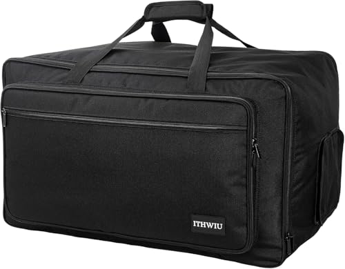 Speaker Carrying Bag with Thickened Sponge for Compact 8" Speaker Cabinets; Heavy-Duty Fits QSC K8, Yamaha DXR8 and more (IT-TOTE8), Black - size: For 8" Speakers
