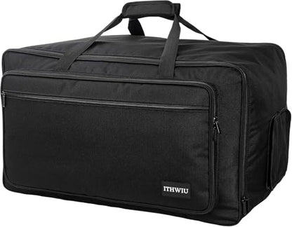 Speaker Carrying Bag with Thickened Sponge for Compact 12" Speaker Cabinets; Heavy-Duty Fits QSC K12, Yamaha DXR12 and more (IT-TOTE12), Black - size: For 12" Speakers