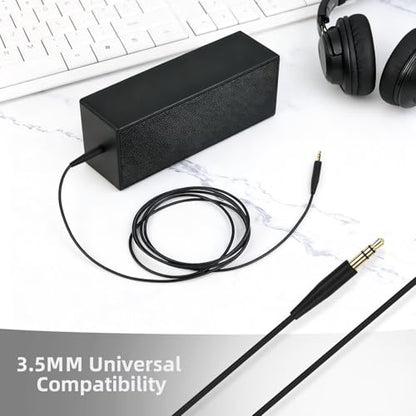 1 Pcs Headphones Replacement Audio Cable Aux Wire 3.5mm to 2.5mm (No mic) | Gilding, Compatible with Bose QuietComfort QC35 QC25 QC45 QC35II Headphones