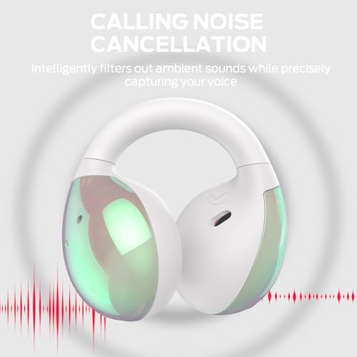 Monster Open Ear AC600 Headphones, Bluetooth 5.4 Wireless Earbuds with HiFi Stereo,Clip-On Earbuds with ENC Clear Call, 21H Playtime, Touch Control, IPX6 Waterproof Wireless Headphones for Workout