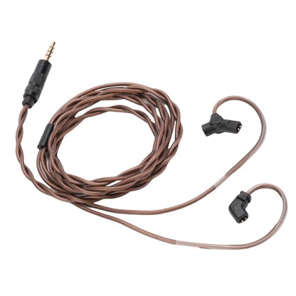 IEM Cable with Detachable Microphone, 0.78mm 2-Pin Upgrade Cable for ZS10 PRO ZSN PRO, OFC 3.5mm Earphone for Audiophile Headphones, Compatible with QDC UE TRN CCA