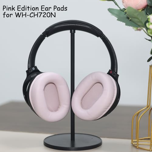 Adhiper Replacement Ear Pads for Sony WH-CH720N, WH-CH710N - Pink | for Sony Headphones Replacement Ear Pads with Protein Leather & High-Density Memory Foam - color: Pink