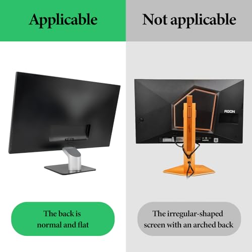 GEEKRIA Clamp-On Headphone Holder for Monitor, Screen Mount Headset Hook, Space-Saving Gaming Headphone Hanger Compatible with Sennheiser, Bose, Sony, Beats, Razer (Black, 2 Pack) - color: Black