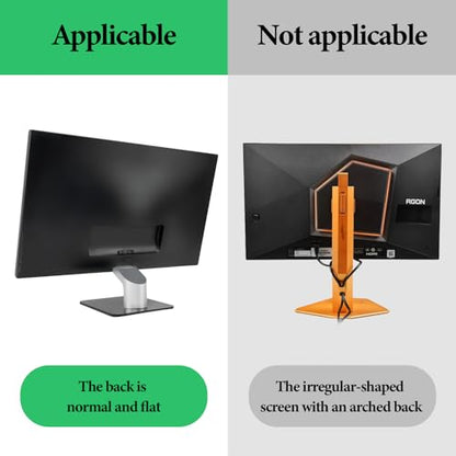 GEEKRIA Clamp-On Headphone Holder for Monitor, Screen Mount Headset Hook, Space-Saving Gaming Headphone Hanger Compatible with Sennheiser, Bose, Sony, Beats, Razer (Black, 2 Pack) - color: Black
