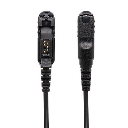 Acoustic Tube Earpiece Compatible for Motorola XPR3300e XPR3500e XPR3300 XPR3500 XPR3000 XPR3000e DP2400 DP2600 DEP550 MTP3250 XIR P6600 XiR P6620 Radio Headset PTT Mic (1 Pack)
