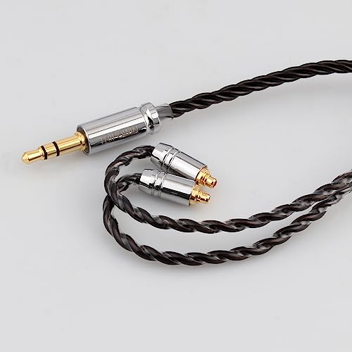 Linsoul Tripowin Mirage IEM Cable,30AWG OCC 4N HiFi IEM Upgrade Replacement Cable, with 3.5mm Audio Jack for in-Ear Monitor Audiophile Musician(MMCX) - size: MMCX