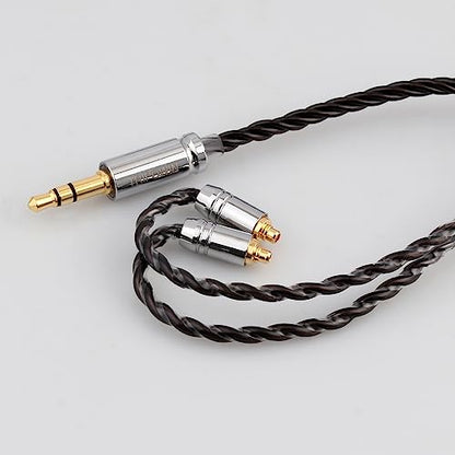 Linsoul Tripowin Mirage IEM Cable,30AWG OCC 4N HiFi IEM Upgrade Replacement Cable, with 3.5mm Audio Jack for in-Ear Monitor Audiophile Musician(MMCX) - size: MMCX