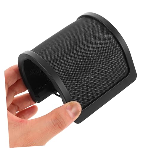 Abaodam U-shaped Double Layer Microphone Windscreen Shield for Professional Studio Recording Noise Reduction Easy to Clean Versatile for Live Streaming and Voice Recognition