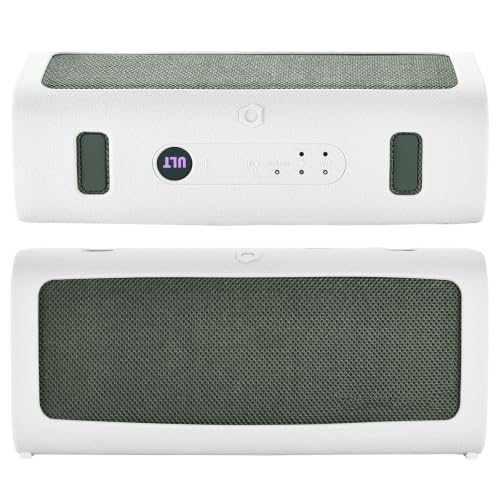 Case for Sony ULT Field 3 Speaker, Shockproof Non-Slip Cover | Custom-fit silicone cover, shockproof, non-slip grip, includes shoulder strap. Protects against scratches, dust, drops. - color: White