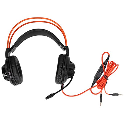 Gaming Headset Lightweight Adjustable with Microphone for and PC Sound Control