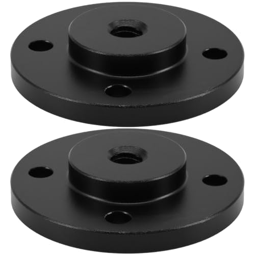 2 Set 1/4"-20 Thread Tripod Adapter Mount Plate, Aluminum Alloy Wall Mount Holder Adapter with Screw, for DSLR Camera, Action Cam, Monitor, Webcam, Tripod, Light Stand, Photography Accessories