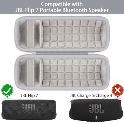 Hard Case for JBL Flip 7 Portable Wireless Bluetooth Speaker - color: White Case
