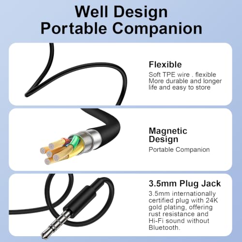 Wired Earbuds 3.5mm Jack Headphones for Samsung Galaxy A15 A14 A13 A07 A06 | A25 A24 A23 S10 S9 S8 Wired Ear Buds, in-Ear Headphones with Microphone Volume Control Noise Cancelling for Computer Laptop - color: Black