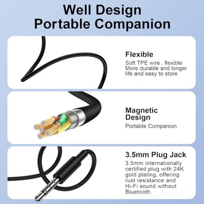 Wired Earbuds 3.5mm Jack Headphones for Samsung Galaxy A15 A14 A13 A07 A06 | A25 A24 A23 S10 S9 S8 Wired Ear Buds, in-Ear Headphones with Microphone Volume Control Noise Cancelling for Computer Laptop - color: Black