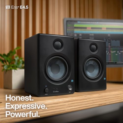 PreSonus Eris E4.5-2-Way 4.5" Near Field Studio Monitor (Pair) - color: Black, size: 4.5"