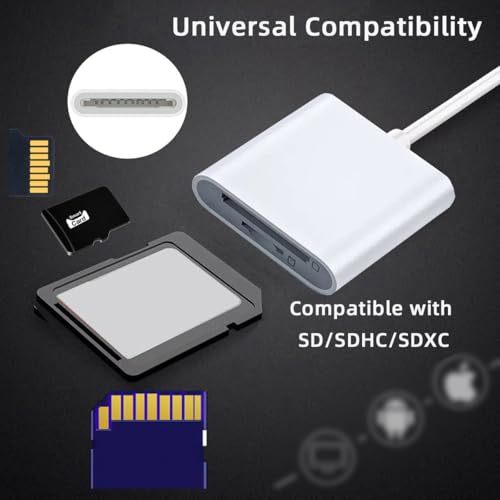 CY USB 2.0 Type C USB-C to TF Micro SD SDXC SDHC Card Reader Adapter Compatible with MAC Laptop Tablet Phone - style: SD+TF