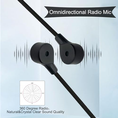 3.5mm Replacement Mic for Razer Kaira Pro Wireless Gaming Headset | Detachable Game Microphone Boom, Clear Crystal Sound Noise, with Windscreen, Black