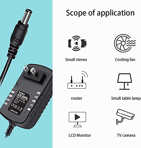 10ft AC/DC Adapter Compatible with Musical Fidelity V90-DAC 32-bit DAC, V90-HPA V90-BHA Headphone Amplifier, V90-LPS Phono Preamp, V90-BLU Bluetooth Link Power Supply Cord Cable Wall Charger