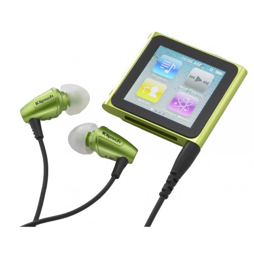 Klipsch Image S3 Noise-Isolating Earphones with Patented Oval Ear-Tips (Galaxy Green)