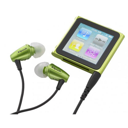 Klipsch Image S3 Noise-Isolating Earphones with Patented Oval Ear-Tips (Galaxy Green)