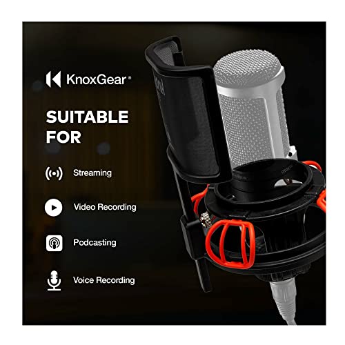 Knox Gear Shock Mount and Pop Filter for Audio-Technica AT2020