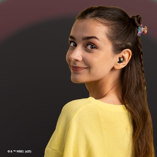 iJoy Harry Potter Hogwarts Crest Wireless Bluetooth Earbuds with Charging Case, Built-in Mic, 30 Hr Playtime, Officially Licensed | Harry Potter Gifts for Women, Men, Teens, Kids and All Fans - color: Hogwarts Crest