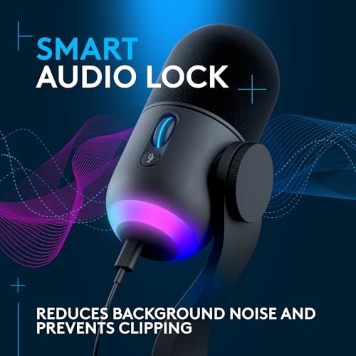 Logitech G Yeti GX Dynamic RGB Gaming/Podcast USB Microphone - Black - color: Black