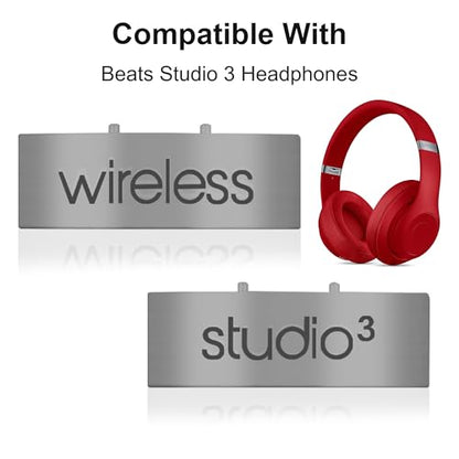 Studio 3 Hinge Headband Connector Replacement Metal Repair Parts Compatible with Beats Studio 3.0 Wireless Over-Ear Headphones Headband Metal Folding Hinger Clip Cover Pin Repair Kit (Titanium Gray) - color: Titanium Gray