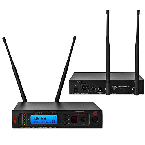 Nady W-1KU HT 1000 Channel UHF True Diversity Handheld Wireless Microphone System with Carrying Case - size: Single Transmitter, style: Handheld Microphone System
