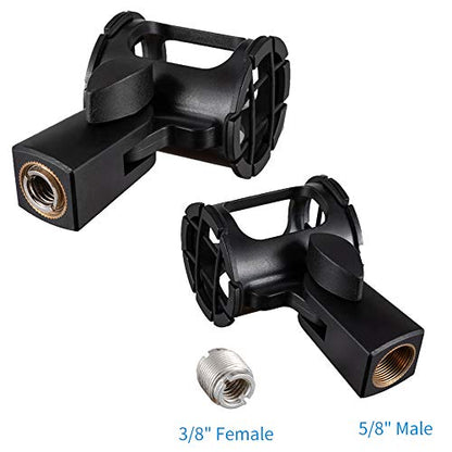 Microphone Shock Mount Holder Clip Mic Anti-Vibration for Condenser Shotgun Mic like Rode NTG-1 NTG-2 NTG-3 NTG-4 NTG-4+ NTG-5 Sennheiser MKE 600