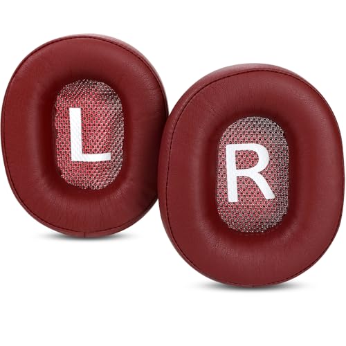 SE-MS7BT SE-MS9BN Earpads Replacement Ear Cushion Covers Compatible with Pioneer SE-MS7BT MS7 SE-MS5T SE-MS9BN Headphones Protein Leather Earpads Supple - color: Red