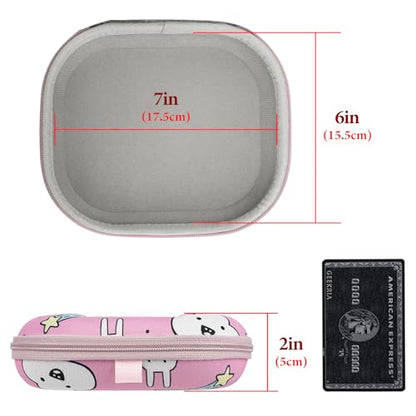 Geekria Shield On-Ear Headphones Case Compatible with JBL Tune 520BT, Tune 510BT, Tune 660NC, Live 400BT, Replacement Hard Shell Travel Carrying Bag with Cable Storage (Pink) - color: pink