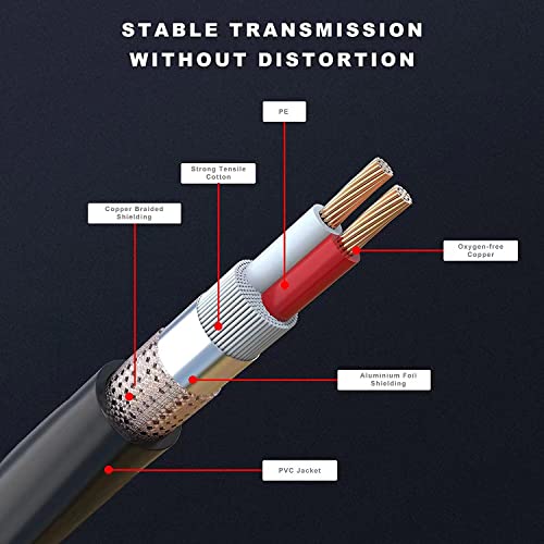 XLR Splitter, Y Splitter Cable Male to 2 Female 3-Pin -16.5ft - size: 16.5ft, style: Male to 2 Female XLR