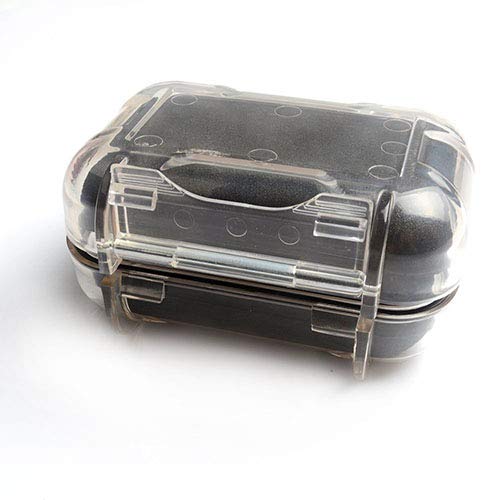 V-MOTA HSA Transparent boxs Ear Bud Earphone Headset Headphone Case Mini Storage Carrying Pouch Bag Waterproof Box Suitcase Carry case (Transparent)
