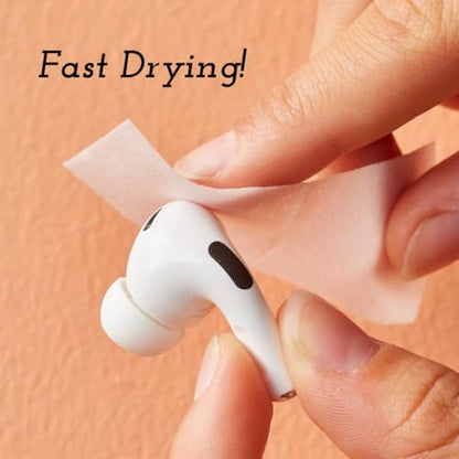 Earbud Cleaning Kit with 5 Audio Wipes, 3-in-1 Cleaning Pen for AirPods & Wireless Earbuds, Cleaning Tool for Charging Case, Phone, Keyboard, Speakers & Electronics, Compact Travel Cleaner - size: Cleaning Kit + 10 Count