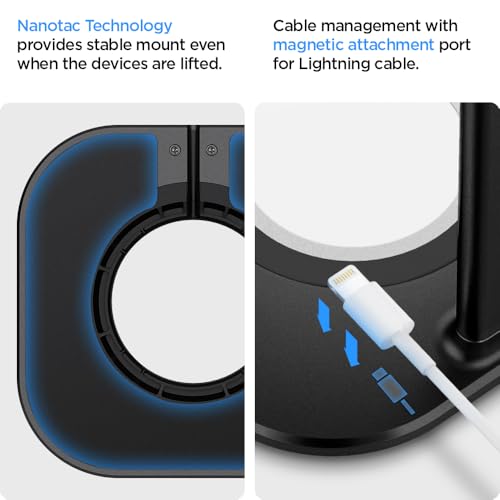 Spigen Premium Aluminum Headphone Stand for AirPods Max 1/2 (2020/2026) | Universal Compatibility for AirPods Max, Sonos Ace, Bose, Beats, Sony, PlayStation, etc [Charger Not Included] - Space Gray - color: Space Gray