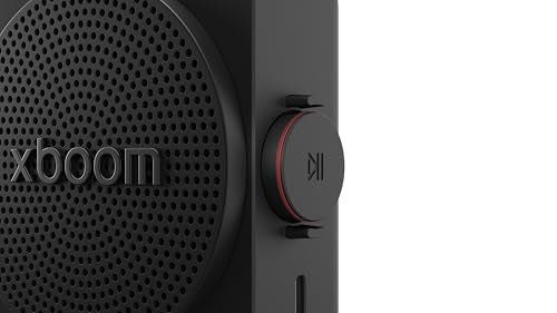 LG xboom Mini by will.i.am Portable Outdoor Bluetooth Speaker, up to 10 Hours, IP67 Dust and Water Resistant, Adjustable Hanging Strap, Black